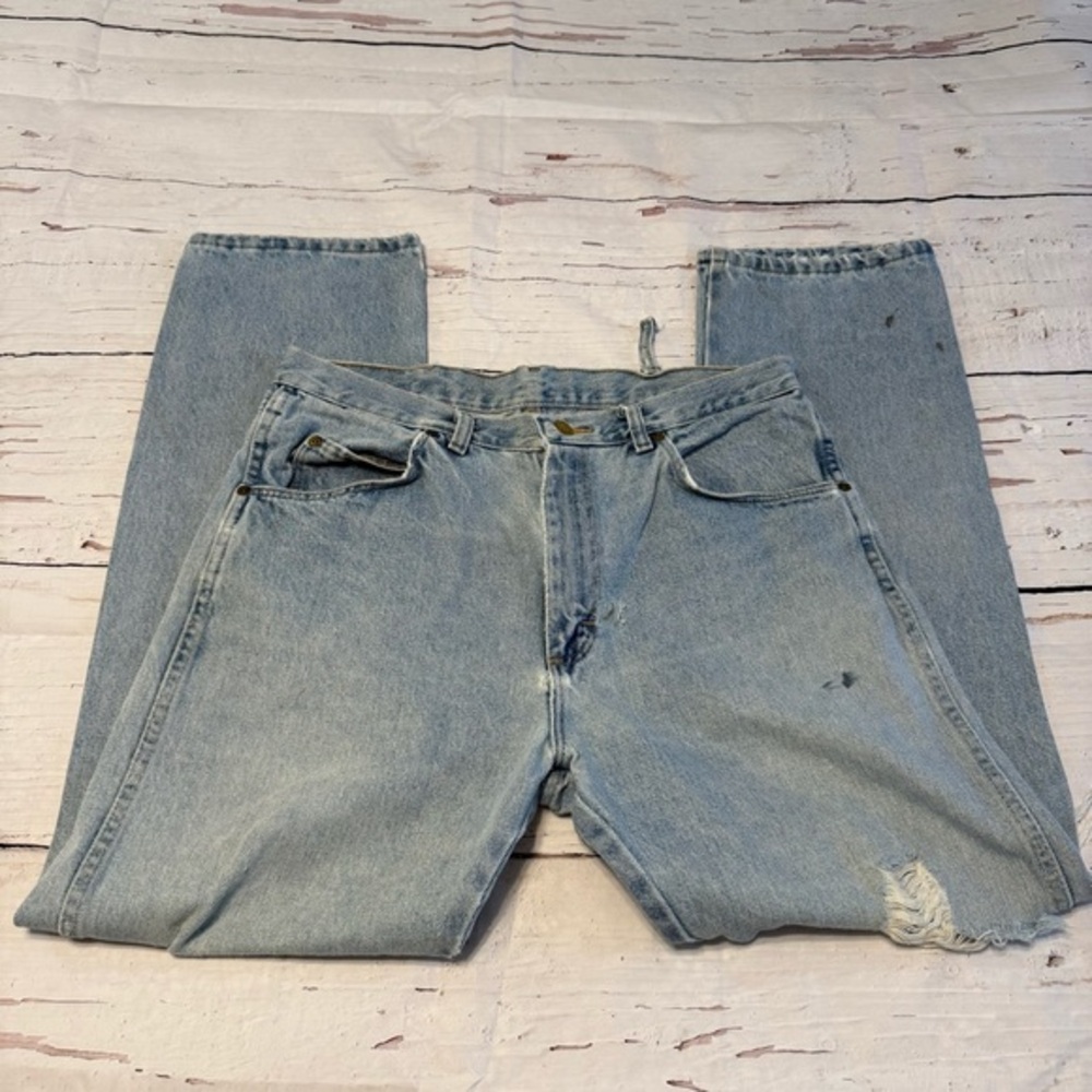🔥‎ Vintage Wrangler Jeans – 34x30 – Light Wash 🔥